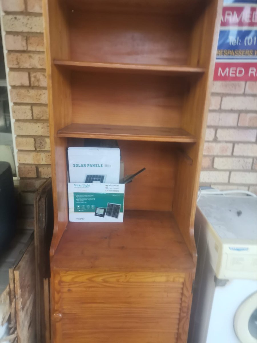Bookshelf with lower cupboard