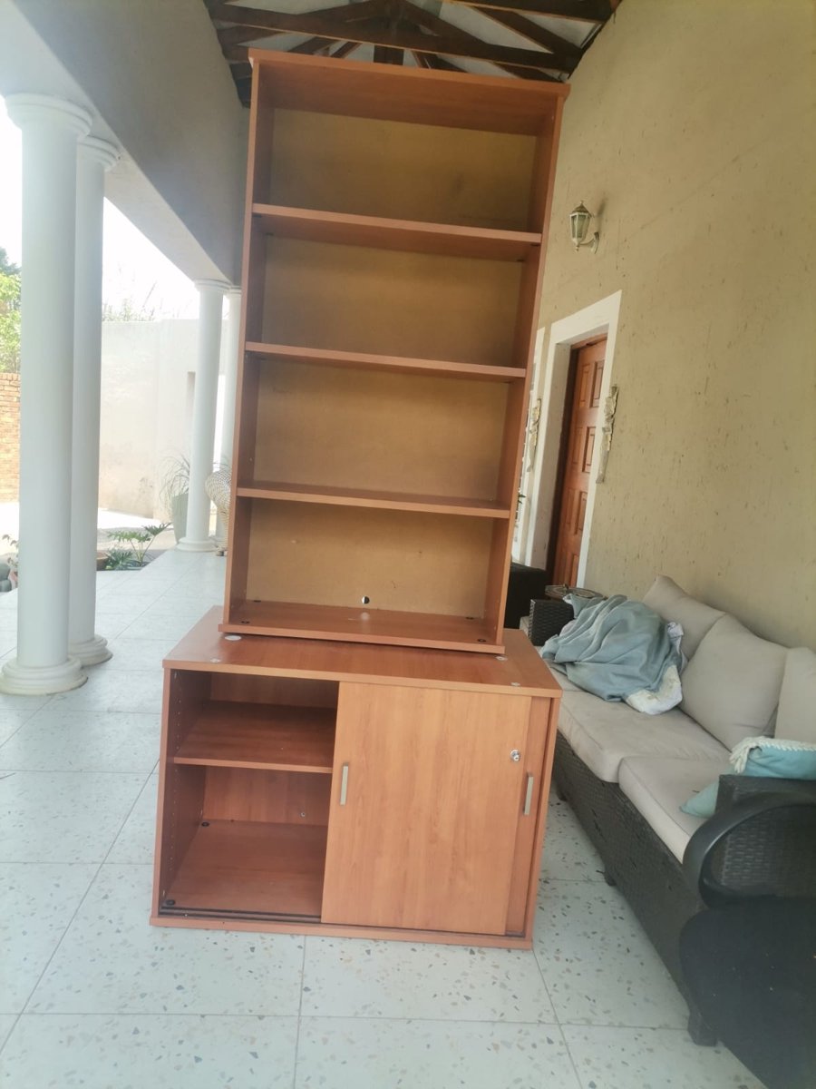 Sliding cabinet + bookshelf